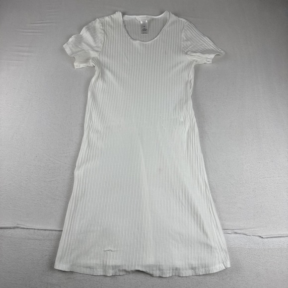 Hanro Other - Hanro of Swirtzerland Womens Ribbed Nightgown XS White READ Cotton Sleepwear